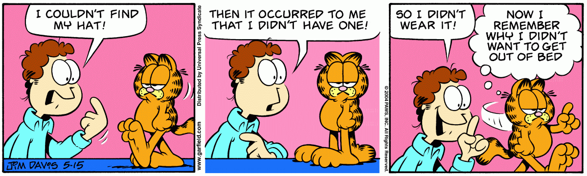 Garfield, May 15, 2004