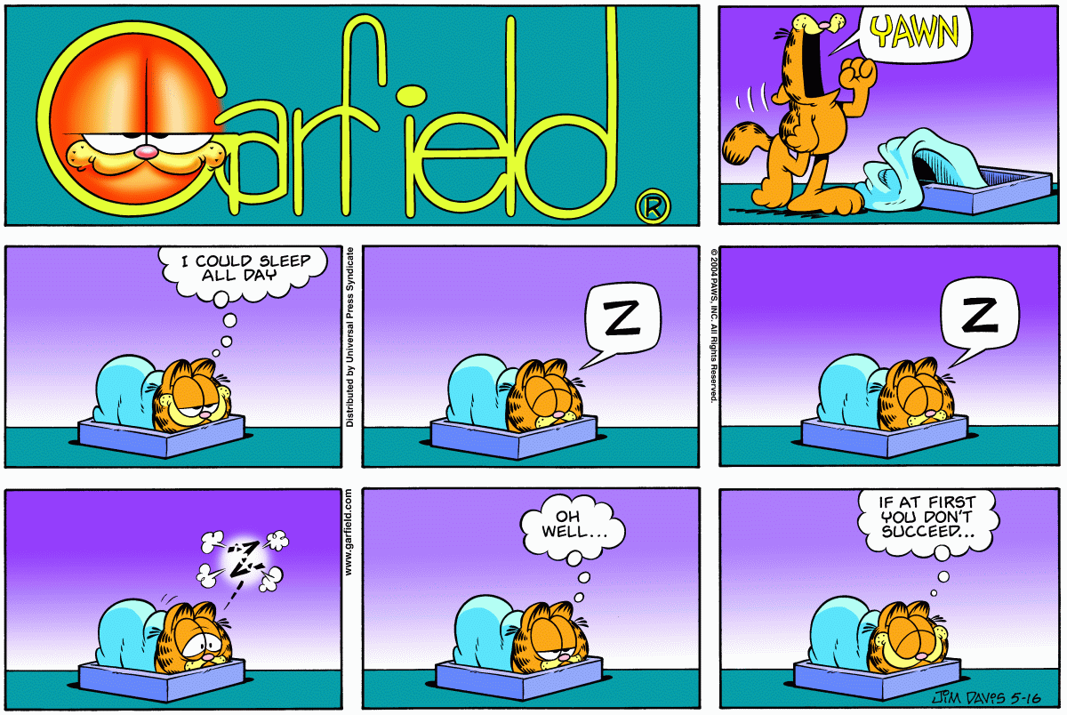 Garfield comic strip for Sunday, May 16, 2004