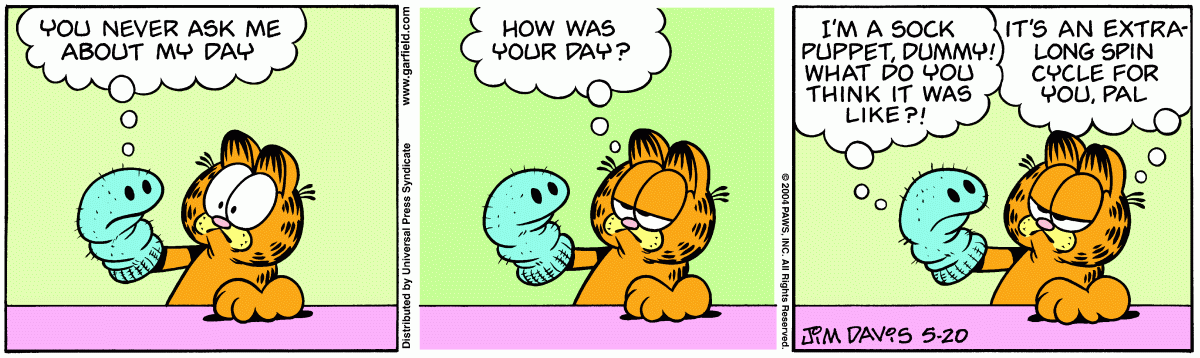 Garfield, May 20, 2004