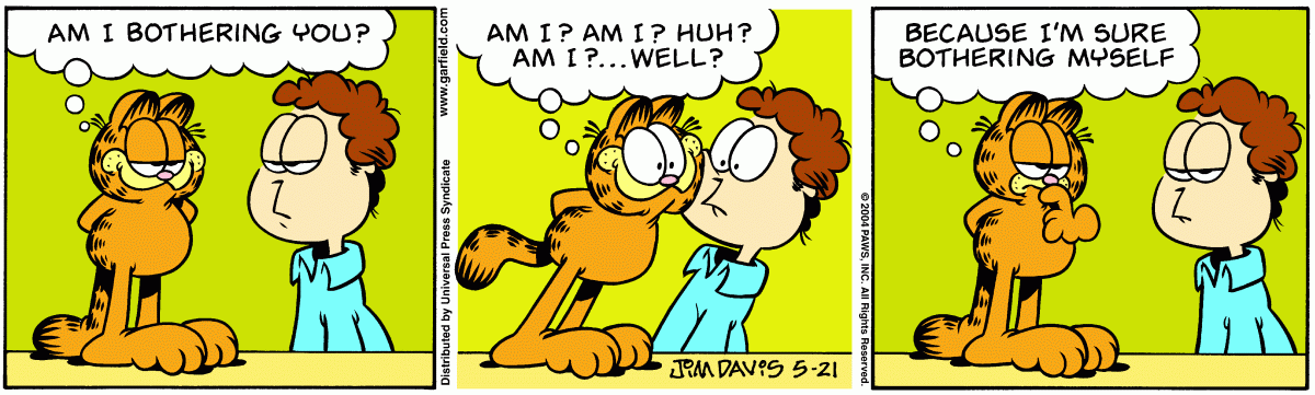 Garfield comic strip for Friday, May 21, 2004