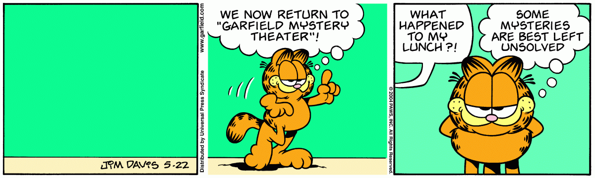 Garfield, May 22, 2004
