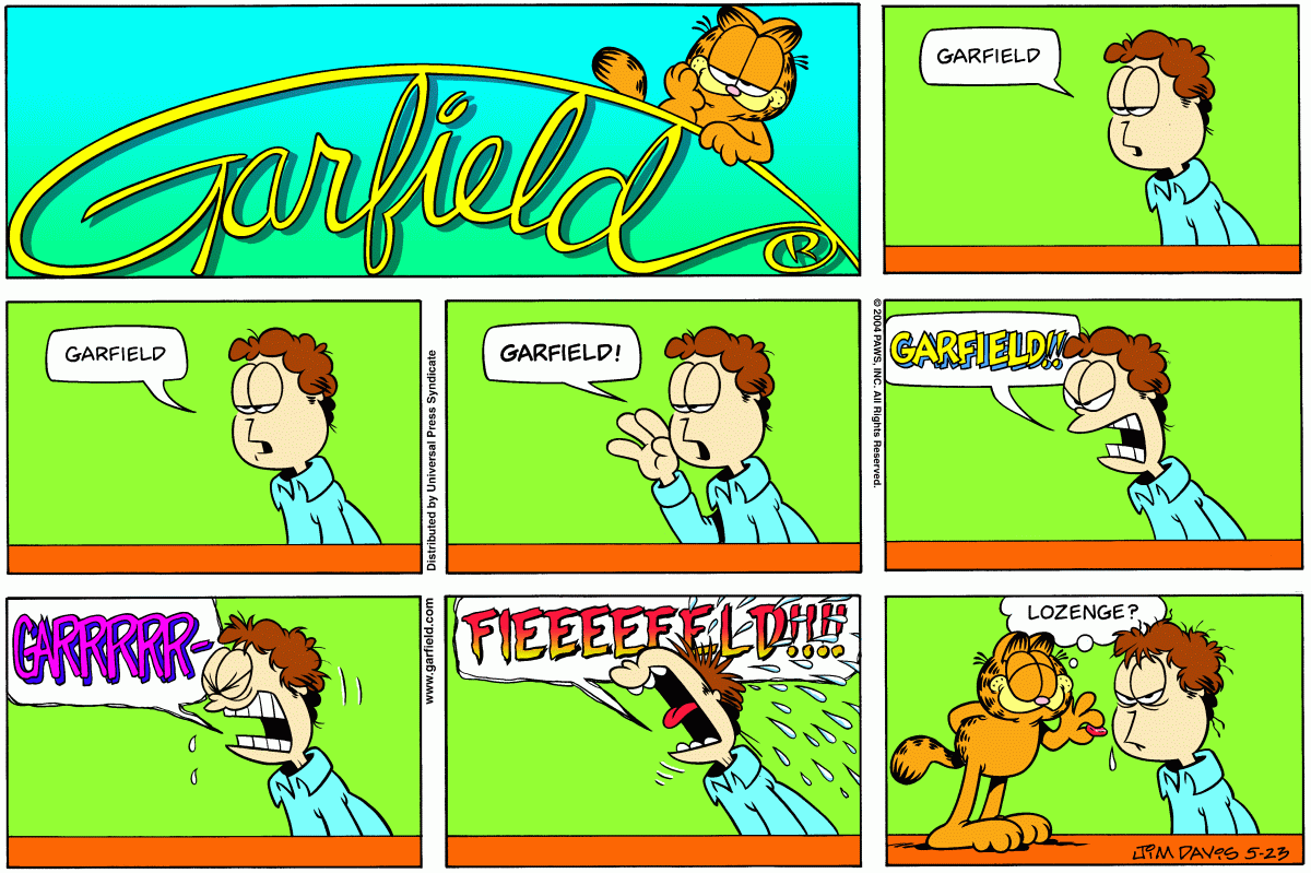 Garfield, May 23, 2004