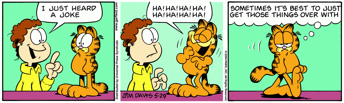 Garfield, May 29, 2004