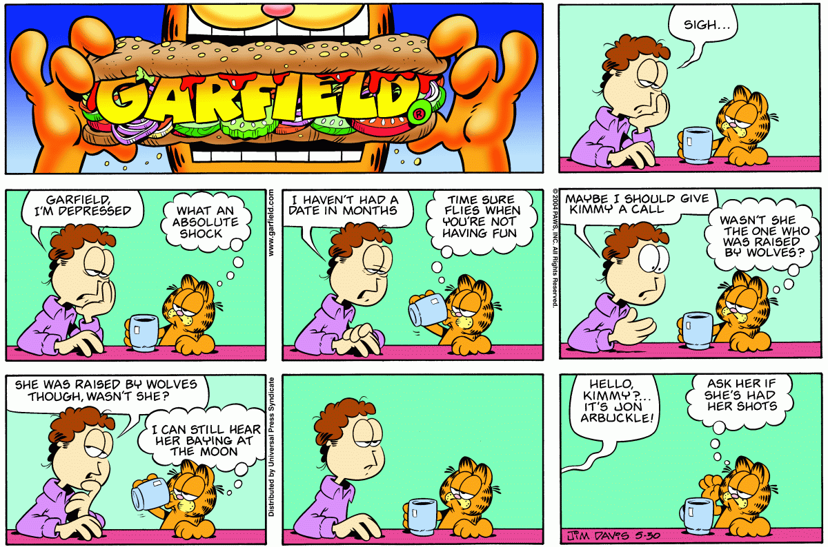 Garfield, May 30, 2004
