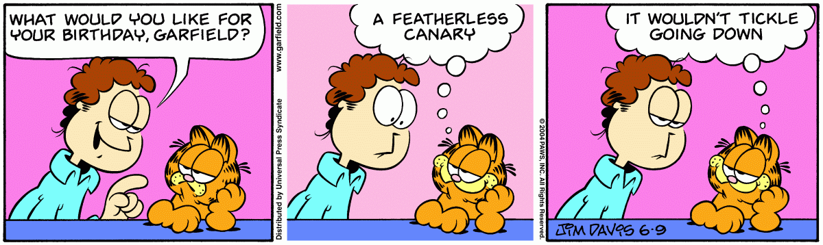 Garfield, June 9, 2004