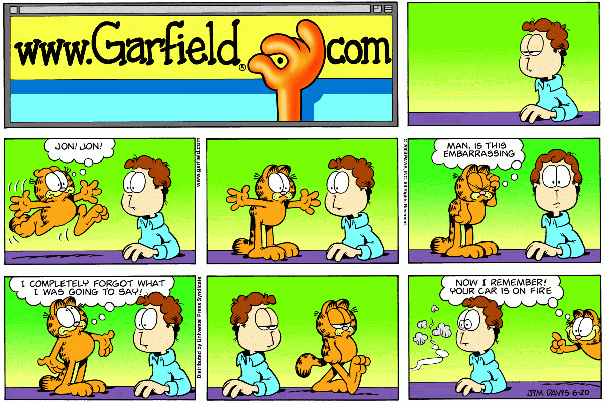 Garfield, June 20, 2004