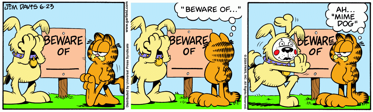 Garfield, June 23, 2004
