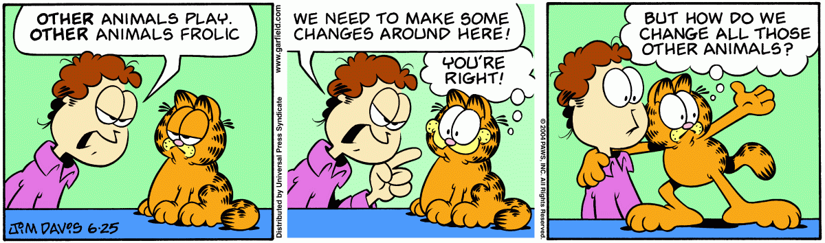 Garfield, June 25, 2004