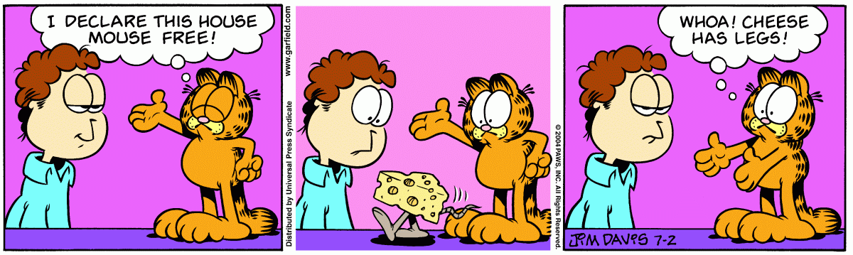 Garfield, July 2, 2004
