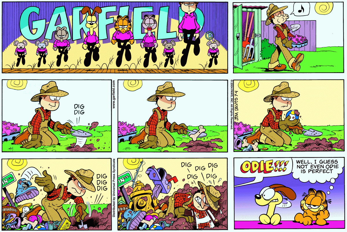 Garfield, July 4, 2004