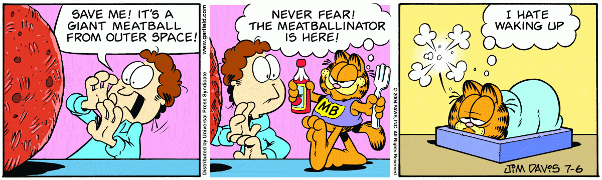 Garfield, July 6, 2004