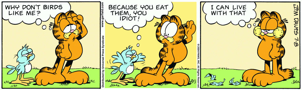 Garfield, July 8, 2004