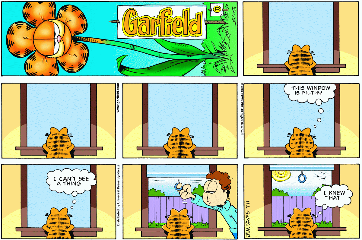 Garfield, July 11, 2004