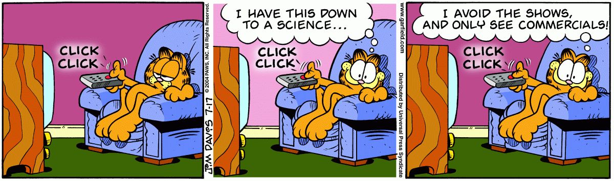 Garfield, July 17, 2004
