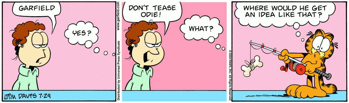 Garfield, July 24, 2004
