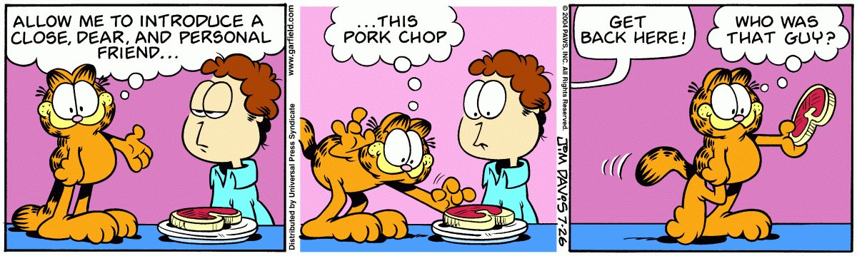Garfield, July 26, 2004