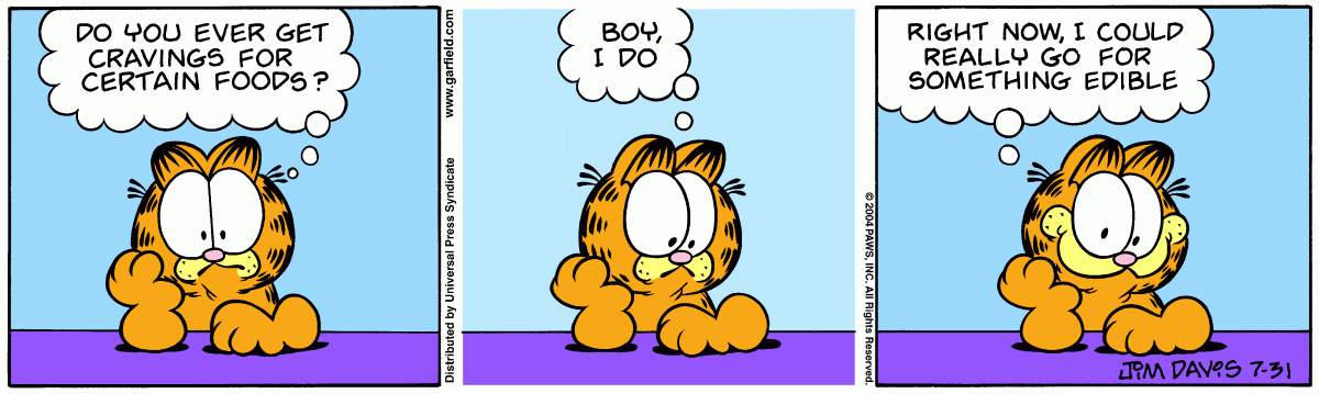 Garfield, July 31, 2004