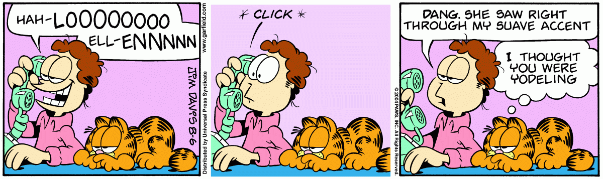 Garfield, August 6, 2004