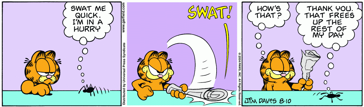 Garfield, August 10, 2004