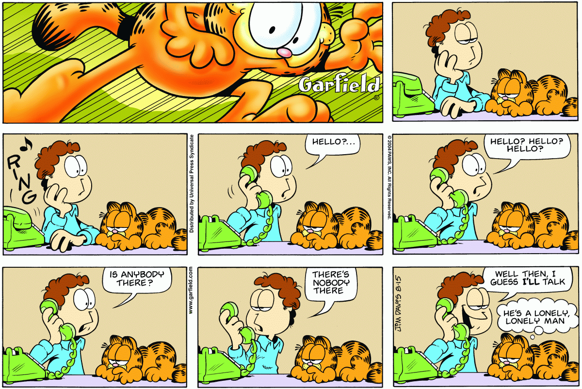 Garfield, August 15, 2004