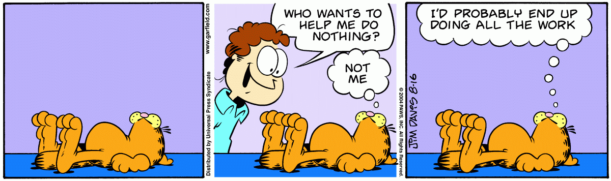 Garfield, August 16, 2004