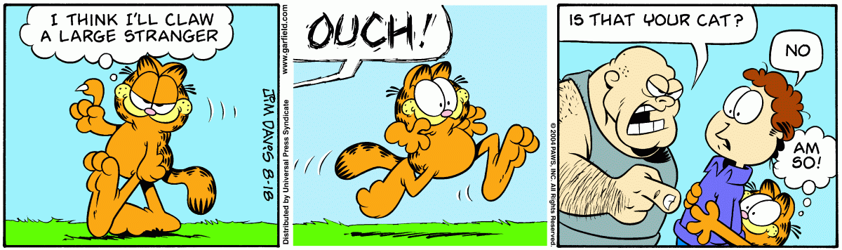 Garfield, August 18, 2004