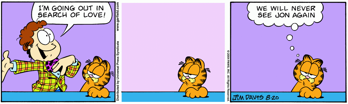 Garfield, August 20, 2004