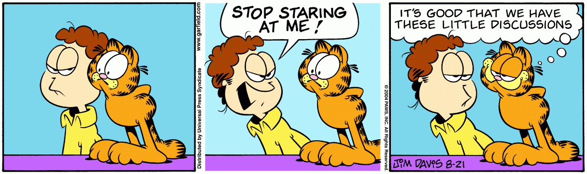 Garfield, August 21, 2004
