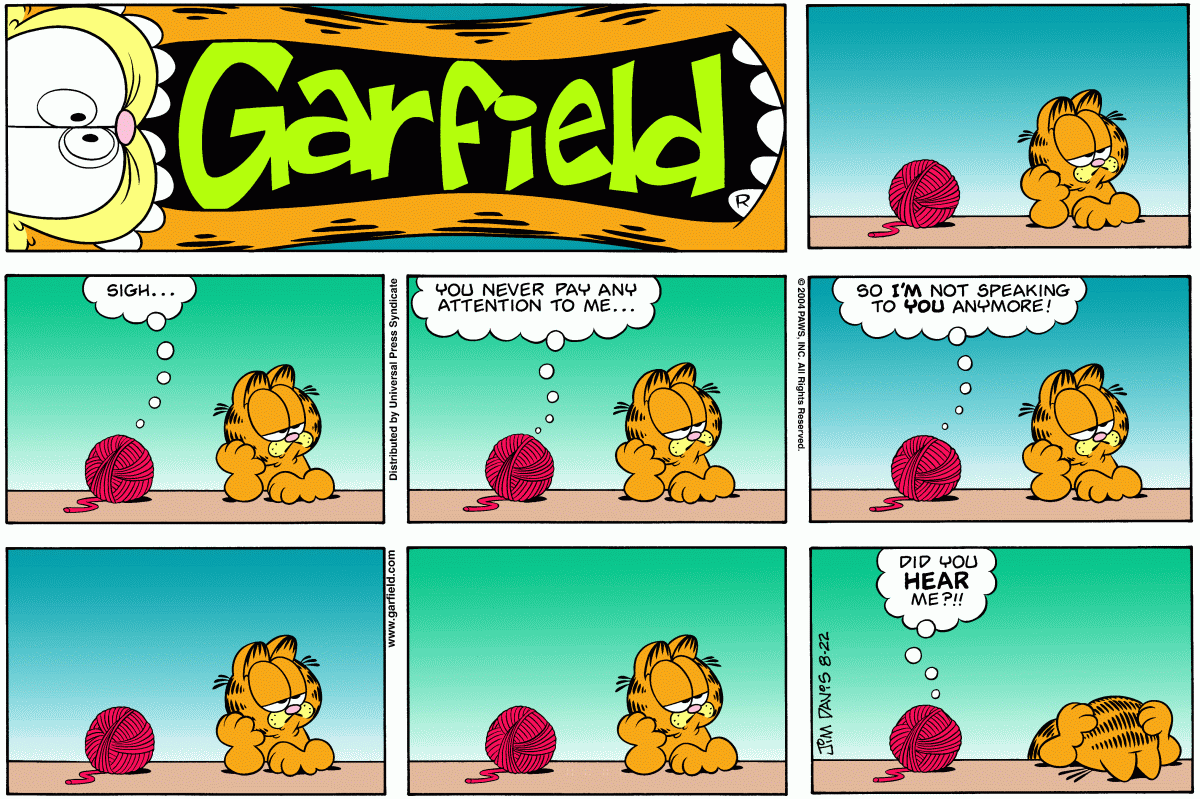 Garfield, August 22, 2004