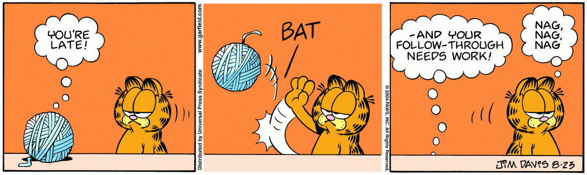 Garfield, August 23, 2004