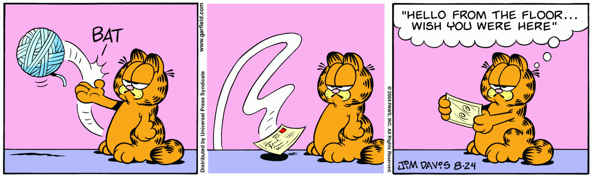 Garfield, August 24, 2004