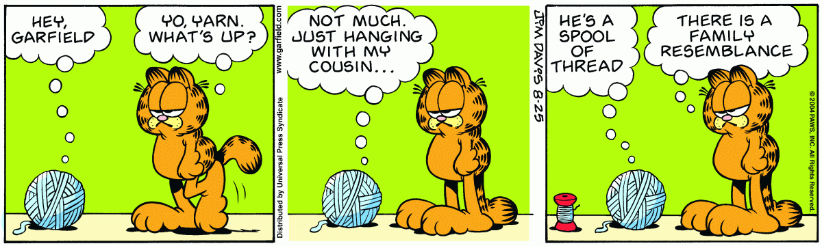 Garfield, August 25, 2004