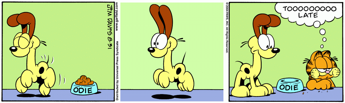 Garfield, August 31, 2004