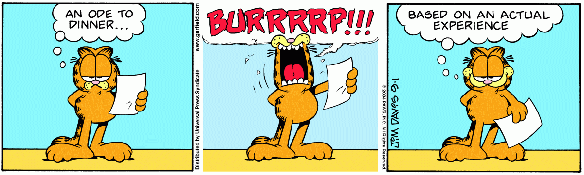 Garfield, September 1, 2004