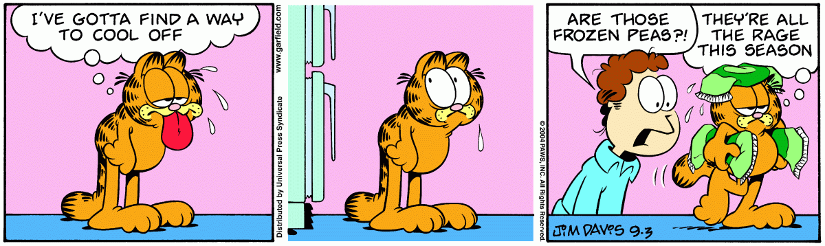Garfield, September 3, 2004