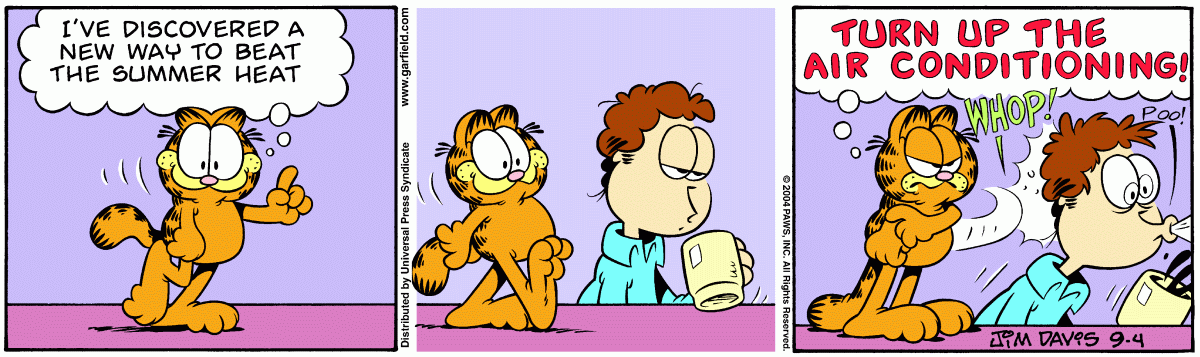 Garfield, September 4, 2004
