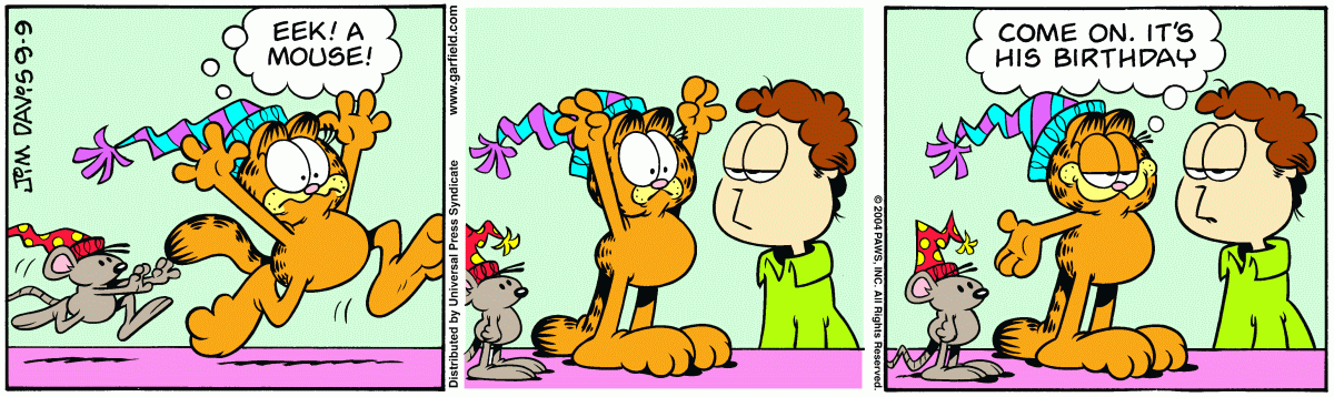 Garfield, September 9, 2004