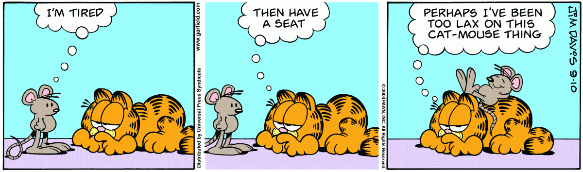 Garfield, September 10, 2004