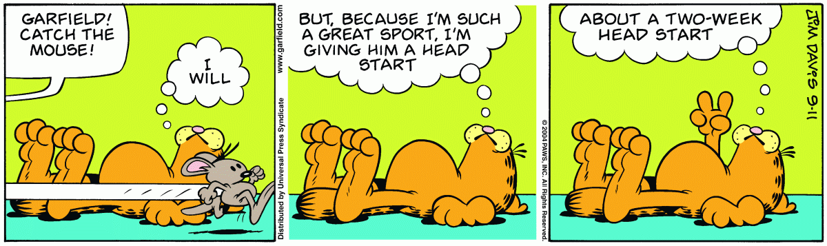 Garfield, September 11, 2004
