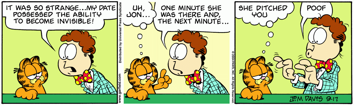 Garfield, September 17, 2004