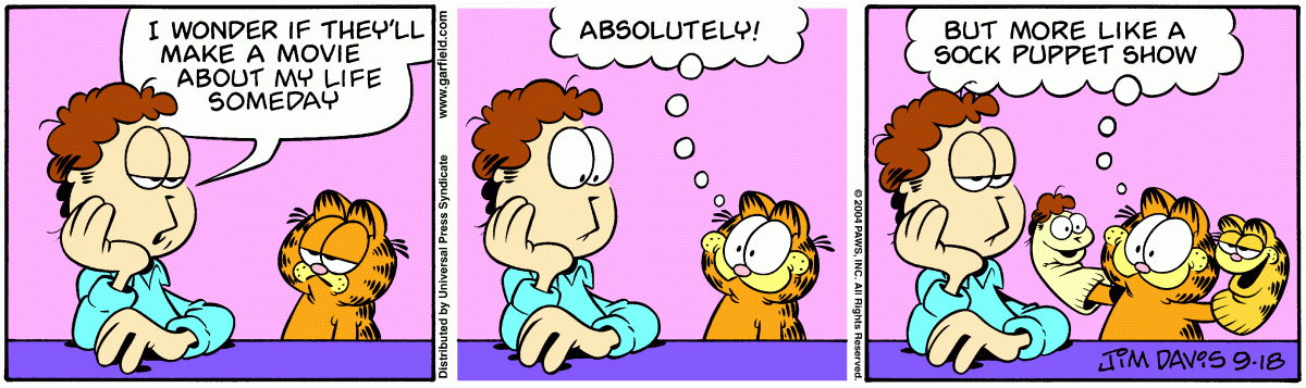 Garfield, September 18, 2004