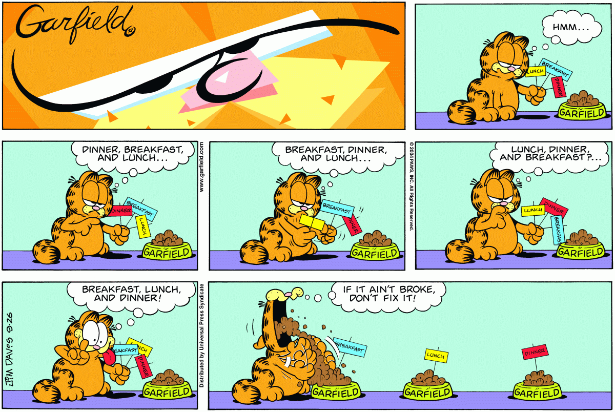 Garfield, September 26, 2004