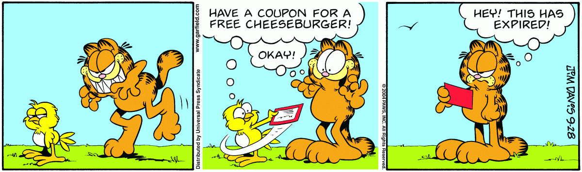 Garfield, September 28, 2004