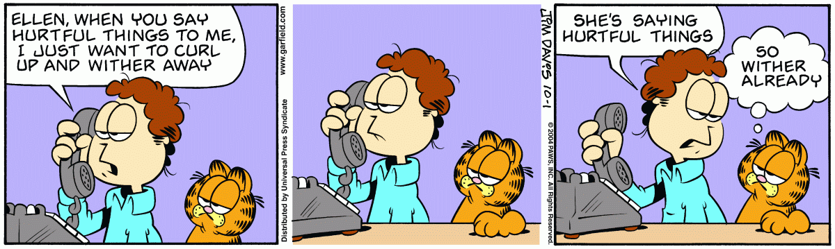 Garfield, October 1, 2004