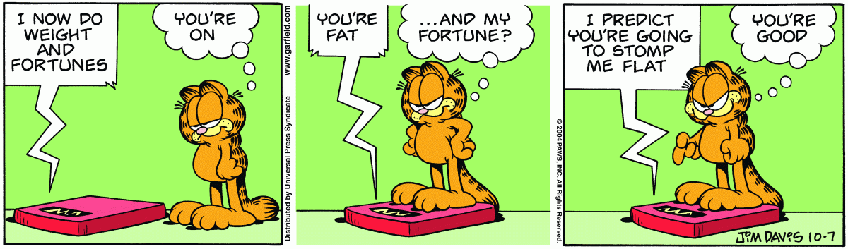 Garfield, October 7, 2004
