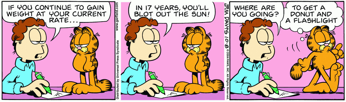 Garfield, October 8, 2004