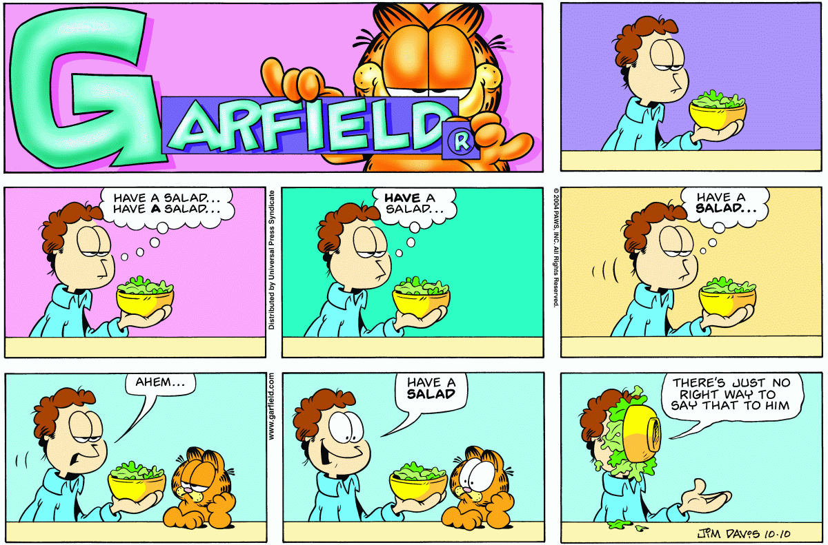 Garfield, October 10, 2004
