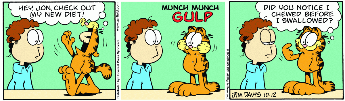 Garfield, October 12, 2004