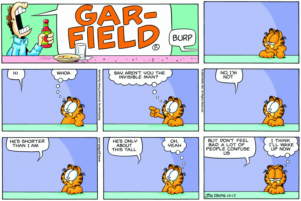 Garfield, October 17, 2004