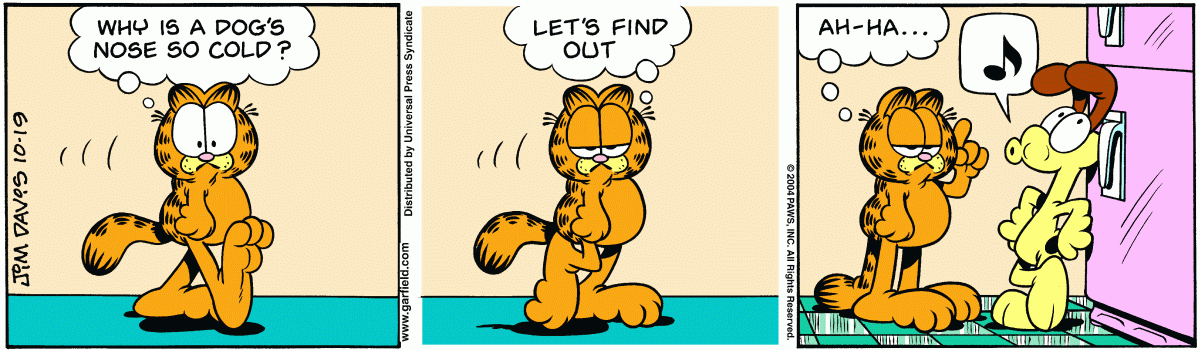 Garfield, October 19, 2004
